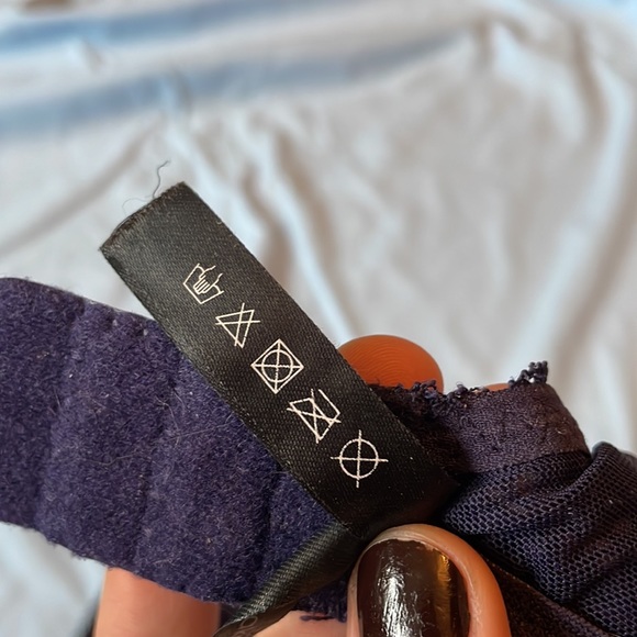 BLUSH lingerie purple see through lace bralette - Picture 10 of 11